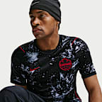 Zwart/Wit/University Red