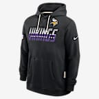 Minnesota Vikings Sideline Standard Issue Men's Nike Dri-FIT NFL Pullover Hoodie - Black