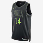 Jersey Nike Dri-FIT Swingman de la NBA para hombre Brandon Ingram New Orleans Pelican City Edition 2023/24 - Negro