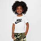 Playera de hoja perenne infantil Nike Futura - Blanco