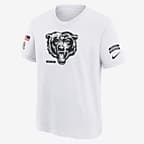 Chicago Bears Salute to Service Primary Edge Legend Big Kids' Nike Dri-FIT NFL T-Shirt - White