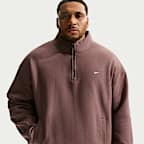 Nike Solo Swoosh Fleece Çeyrek Fermuarlı Erkek Üstü