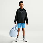 Sudadera con gorro sin cierre de lucha para niños talla grande Nike