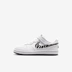 Nike Court Borough Low Little Kids' Shoes - White/Black