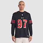 Nick Bosa San Francisco 49ers Rivalries Collection Men's Nike Dri-FIT NFL Limited Jersey - Black
