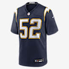 Khalil Mack Los Angeles Chargers Men's Nike NFL Game Jersey - Navy