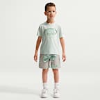 Nike Sportswear Club Little Kids' 2-Piece Floatie T-Shirt and Shorts Set - Spruce Fog