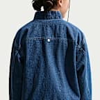 Chamarra de denim para niños talla grande Nike Sportswear Collection