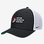 Portland Trail Blazers 2024/25 Rise Icon Edition Nike NBA Trucker Cap - Black