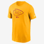 Playera Nike de la NFL para hombre Kansas City Chiefs Faded Essential - Oro