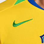 Brazil 2025 Stadium Home (Women's Team) Men's Nike Dri-FIT Soccer Replica Jersey