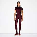 NikeSKIMS Shine Women's Mock-Neck Short-Sleeve Top