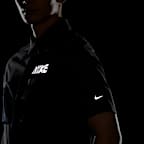 ナイキ メンズ Dri-FIT UV ボタンアップ ショートスリーブ ランニングトップ