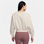 Sudadera cropped de cuello en V para mujer Nike Sportswear Phoenix Fleece