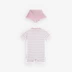 Nike Baby Short Sleeve Romper with Bucket Hat