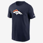 Denver Broncos Logo Essential Men's Nike NFL T-Shirt - Navy