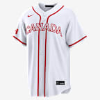Bo Naylor Canada National Baseball Team 2026 World Baseball Classic Men's Nike Stadium Jersey - White
