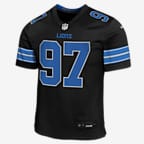 Jersey Nike de la NFL Game para niños talla grande Aidan Hutchinson Detroit Lions - Negro