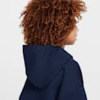 Sudadera de básquetbol con gorro sin cierre de tejido Fleece para niños talla grande Nike Culture of Basketball