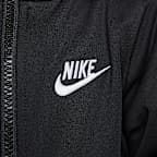 Conjunto de dos piezas de cierre completo y cinta con logotipos infantil Nike Dri-FIT