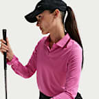 Polo de golf de manga larga Dri-FIT con protección contra los rayos UV para mujer Nike Tour