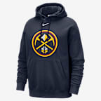 Sudadera con gorro sin cierre Nike de la NBA para hombre Denver Nuggets Club