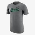 Baylor Men's Nike College T-Shirt - Dark Grey Heather