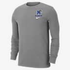 Nike College Dri-FIT (Memphis) Men's Long-Sleeve T-Shirt - Dark Grey Heather
