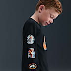 Playera de manga larga Snow Day para niños talla pequeña Nike