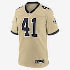 Alvin Kamara New Orleans Saints Men's Nike NFL Game Jersey - Gold