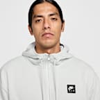 Sudadera con gorro de tejido Fleece y cierre completo para hombre Nike Air 