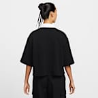 ナイキ スポーツウェア ウィメンズ オーバーサイズド ショートスリーブ ポロ トップ