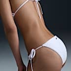 Nike Swim Women's Terry Texture Tie String Bikini Bottom