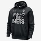 Sudadera con gorro sin cierre Nike de la NBA para hombre Brooklyn Nets Club Courtside
