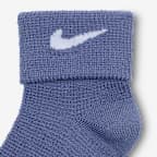 Calcetines de tejido Knit con diseño tipo waffle para bebé (6 pares) Nike