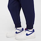 Conjunto de dos piezas de sudadera de cuello redondo de tejido Fleece ligero infantil Nike Sportswear Powder Play