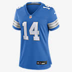 Jersey de fútbol americano Nike de la NFL Game para mujer Amon-Ra St. Brown Detroit Lions - Azul