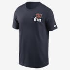 Playera Nike de la NFL para hombre Chicago Bears Blitz Team Essential - Azul marino