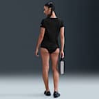 Playera de manga corta para mujer Nike Swim Swoosh Hydroguard