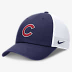 Chicago Cubs Evergreen Club Men's Nike MLB Trucker Adjustable Hat - Royal