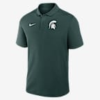Michigan State Primetime Victory Primary Logo Men's Nike Dri-FIT College Polo