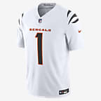 Ja'Marr Chase Cincinnati Bengals Men's Nike Dri-FIT NFL Limited Football Jersey - White