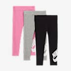 Nike Club Leggings para bebés (paquete de 3) - Negro