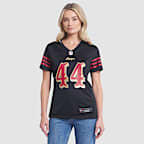 Jersey Nike de la NFL Game para mujer Kyle Juszczyk San Francisco 49ers Rivalries Collection - Negro
