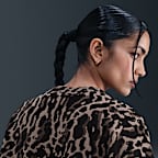 Sweat imprimé oversize à col ras-du-cou Nike Sportswear Phoenix Fleece pour femme