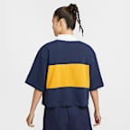 ナイキ スポーツウェア ウィメンズ オーバーサイズド ショートスリーブ ポロ トップ