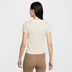ナイキ スポーツウェア チル ニット ウィメンズ スリム クロップド Tシャツ