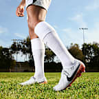 รองเท้าสตั๊ดฟุตบอลไม่หุ้มข้อ FG Nike Tiempo Legend 10 Elite Electric