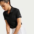 Polo de golf de manga corta Dri-FIT cropped para mujer Nike Victory