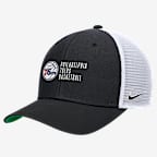 Philadelphia 76ers 2024/25 Rise Icon Edition Nike NBA Trucker Cap - Black